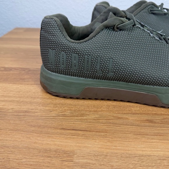 NOBULL‎ Olive Green Mesh Training Gym Workout Shoes Men\'s Size 9.5